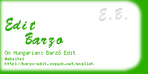 edit barzo business card